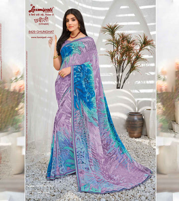 Laxmipati Chhabili 8429 Multicolor Georgette Saree