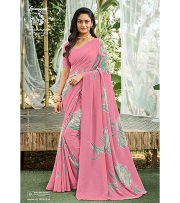 Laxmipati Bhel Puri 8486 Multicolor Georgette Saree