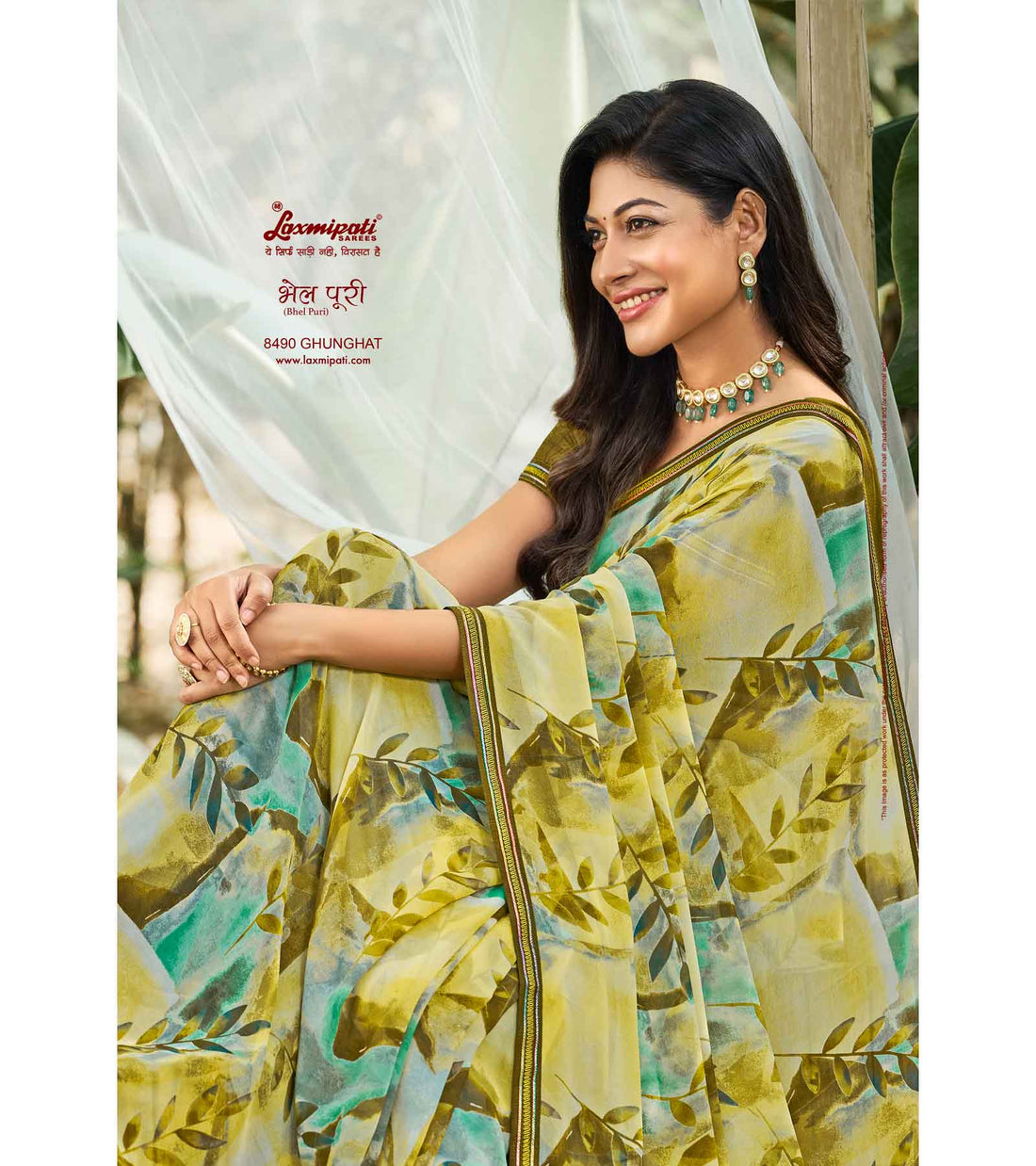 Laxmipati Bhel Puri 8490 Multicolor Georgette Saree