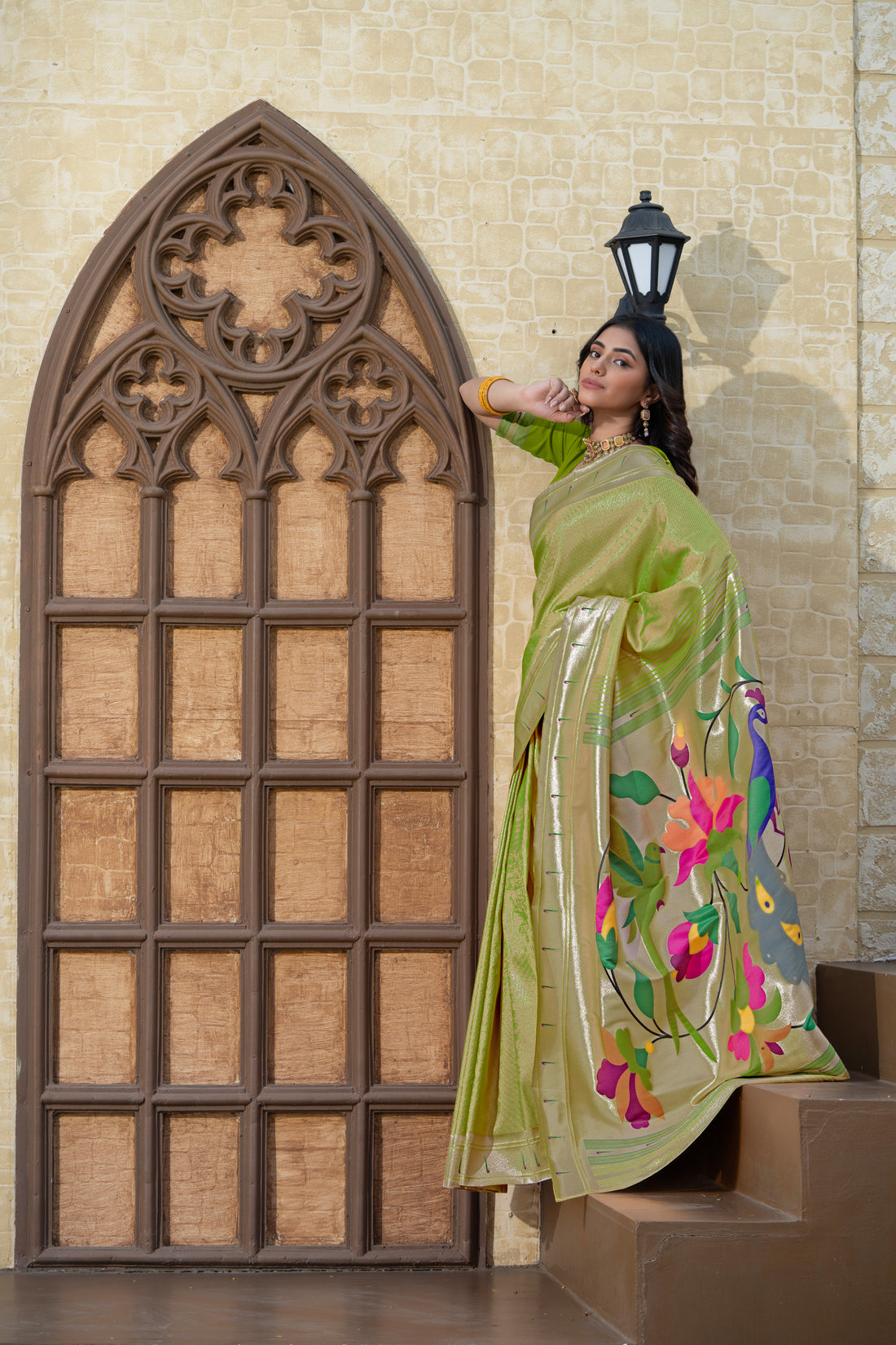 Green Paithani Soft Blended Silk Saree