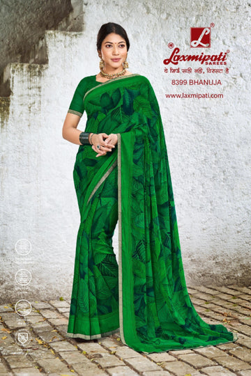 Laxmipati Kayra 8399 Green Georgette Saree