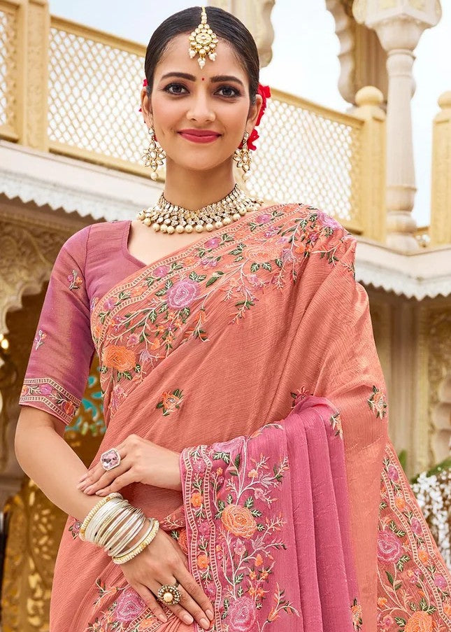 Laxmipati Malmal N-2222 Multicolor Satin Saree