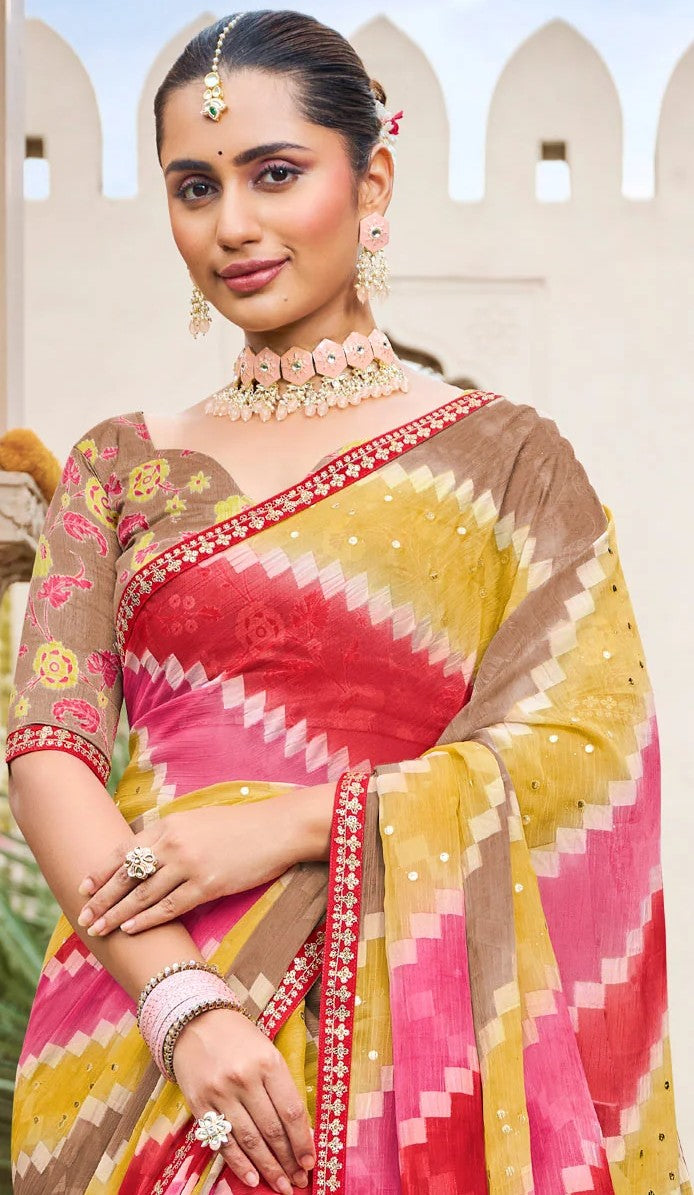 Laxmipati Dhan_Laxmi N-2265 Multicolor Viscose Saree