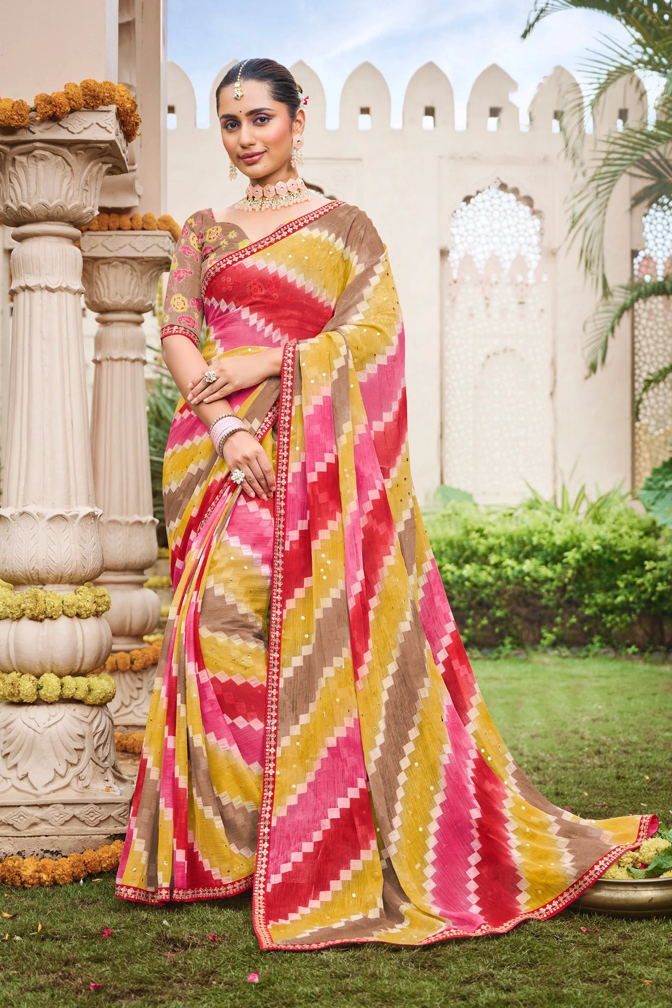 Laxmipati Dhan_Laxmi N-2265 Multicolor Viscose Saree